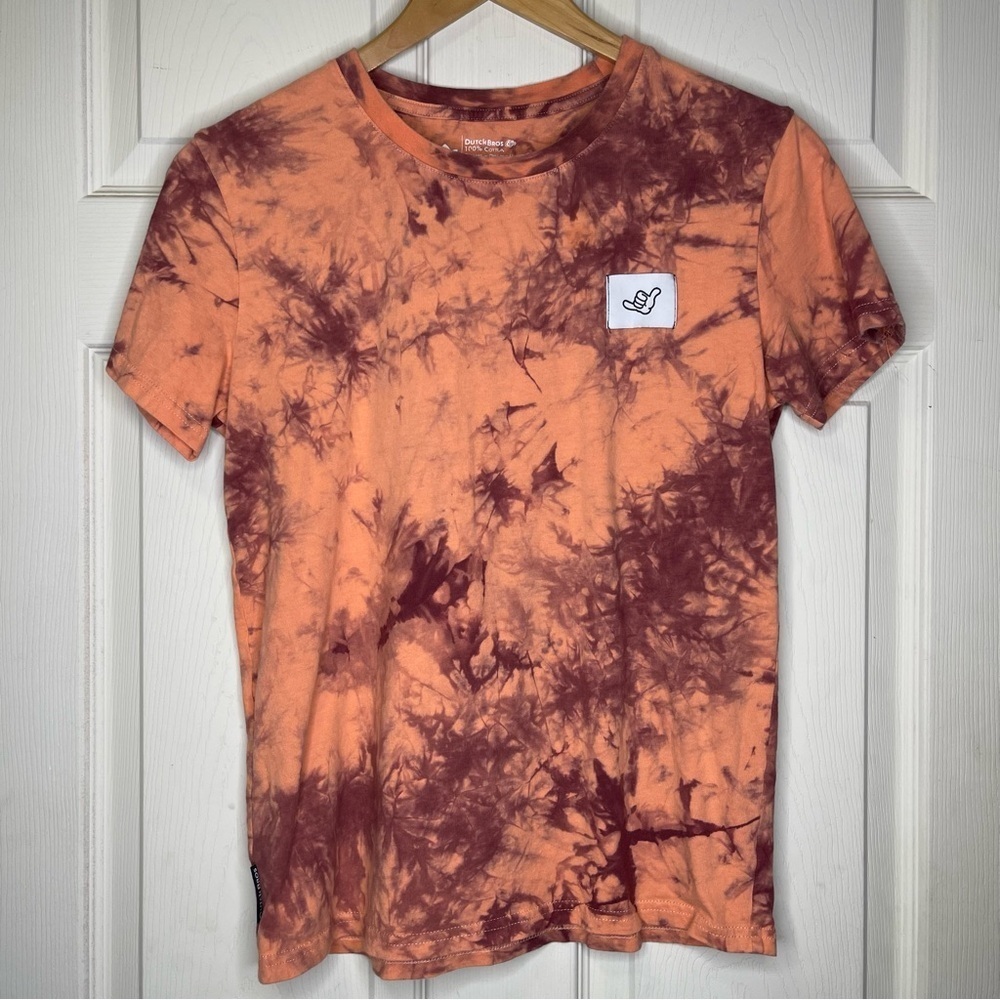 Dutch Bros Tie-Dye Medium Shirt Hang Loose Sz M